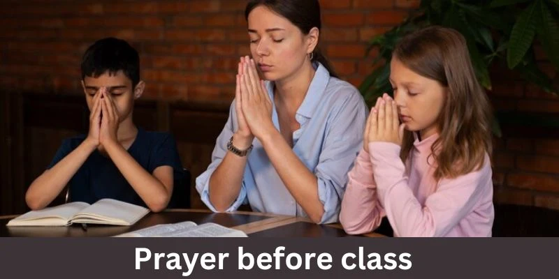 Prayer before class