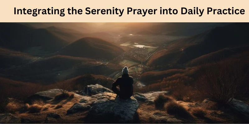 serenity prayer