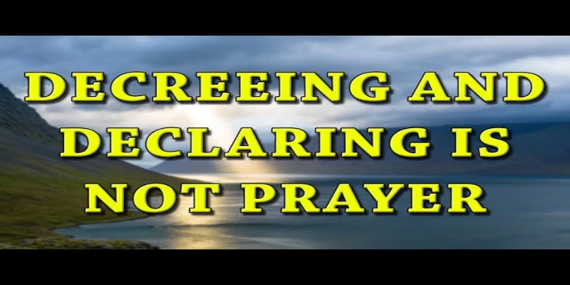 Declare and decree prayer